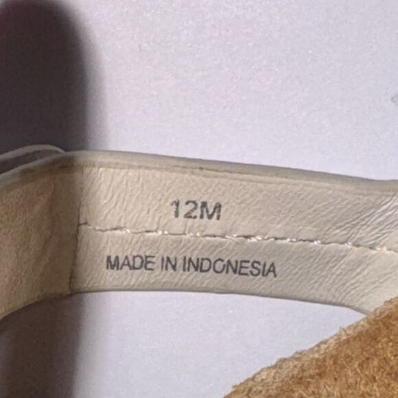 TORY BURCH Miller Cloud Thong Sandal Ivory White Leather Cork Footbed Size 12 - Picture 3 of 9